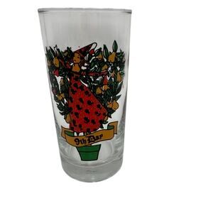 Vintage 9th Day Tumbler 12 Twelve Days of Christmas Glass by Anchor Hocking